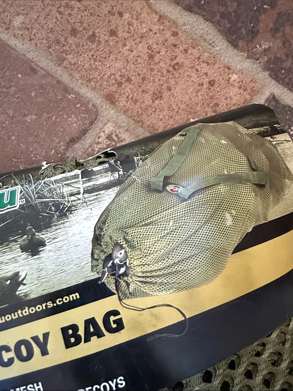 Flambeau Olive Green Mesh Decoy Bag - Durable Hunting Duffel Accessory